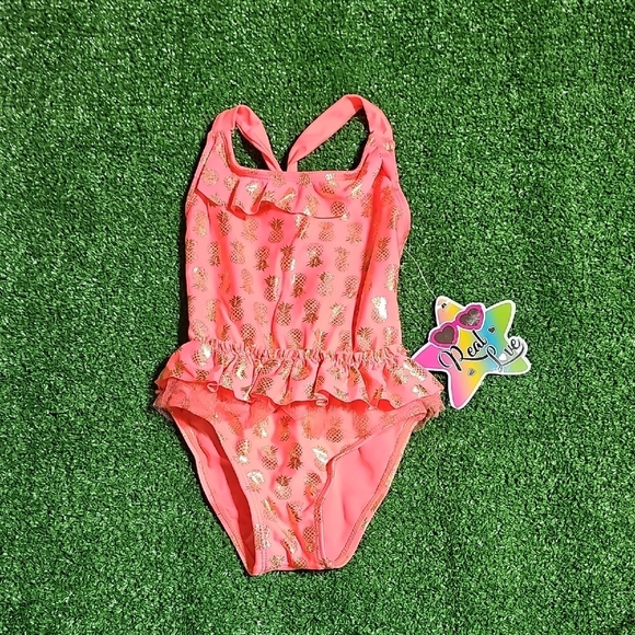 real love Other - Coral Pineapple Print 2T Swimwear